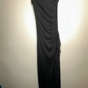 City Triangles Black Elegant Strapless Dress